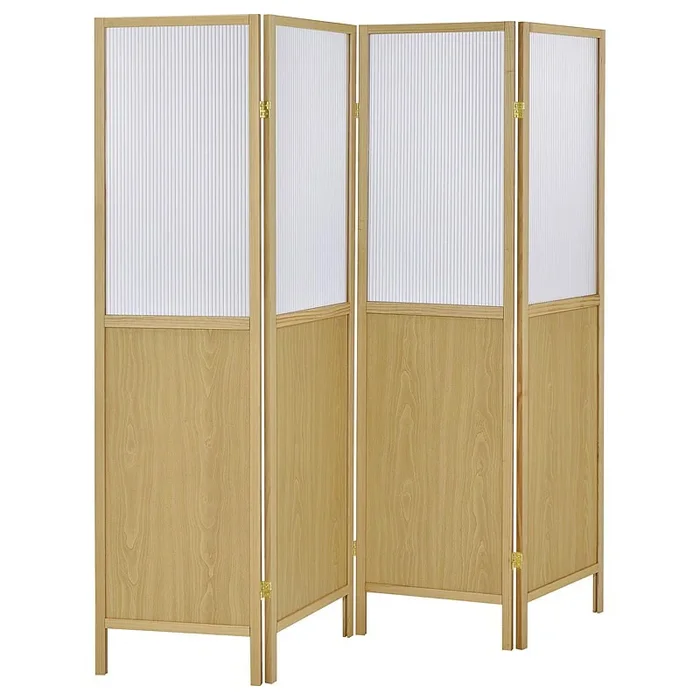 Mattison 4-Panel Room Divider (Natural)