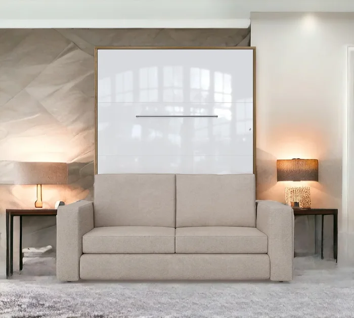 Maxima House Vertical Murphy bed Invento European Full XL with Sofa