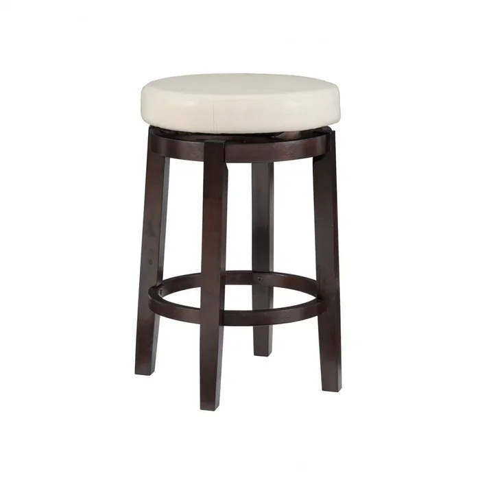 Maya Faux Leather Counter-Height Stool – Beige|Tabouret Maya de hauteur comptoir en similicuir – beige