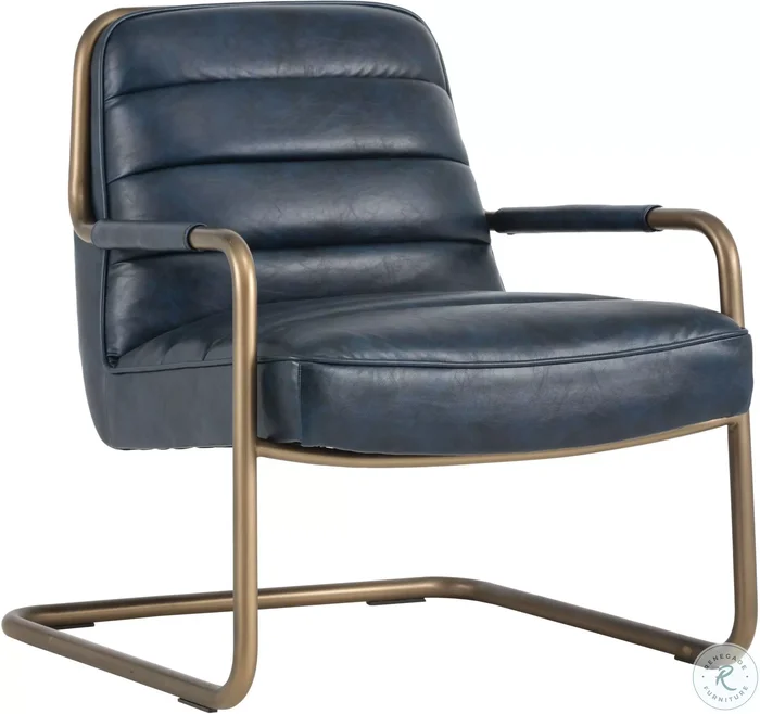 Mayfair Vintage Blue Lounge Chair