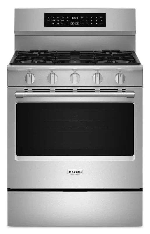 Maytag 5 Cu. Ft. Smart True Convection Gas Range with Grill Mode – Stainless Steel – MFGS8030RZ | Cuisinière intelligente à gaz Maytag de 5 pi³ à convection véritable avec mode gril – acier inoxydable – MFGS8030RZ | MFGS80RZ
