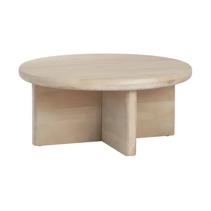 Mercer 40″ Round Natural Coffee Table