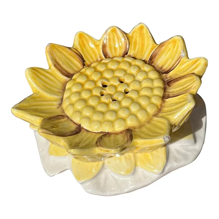 Mid Century Ceramic Sunflower Shaker