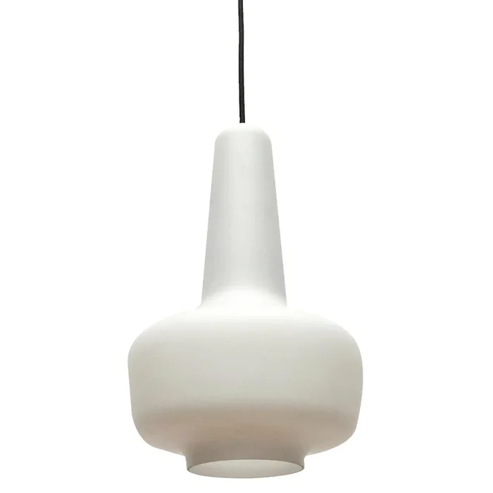 Mid-Century Glass Kreta Pendant Lamp by Jacob E. Bang for Fog & Mørup and Holmegaard, 1960s