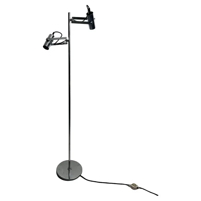 Midcentury Modern German Chrome Floor Lamp, 1970s