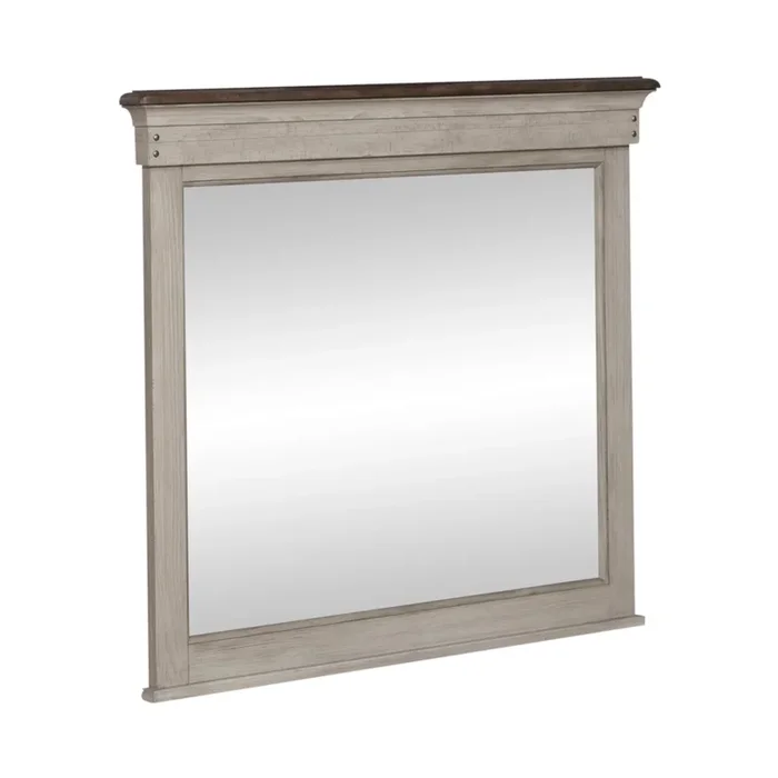 Modern Farmhouse Dresser Mirror with Beveled Edge