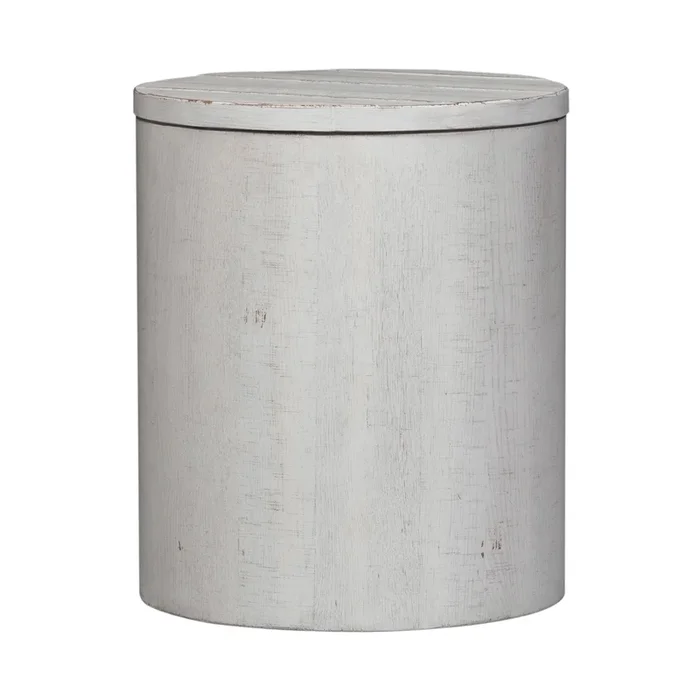 Modern Farmhouse Drum End Table