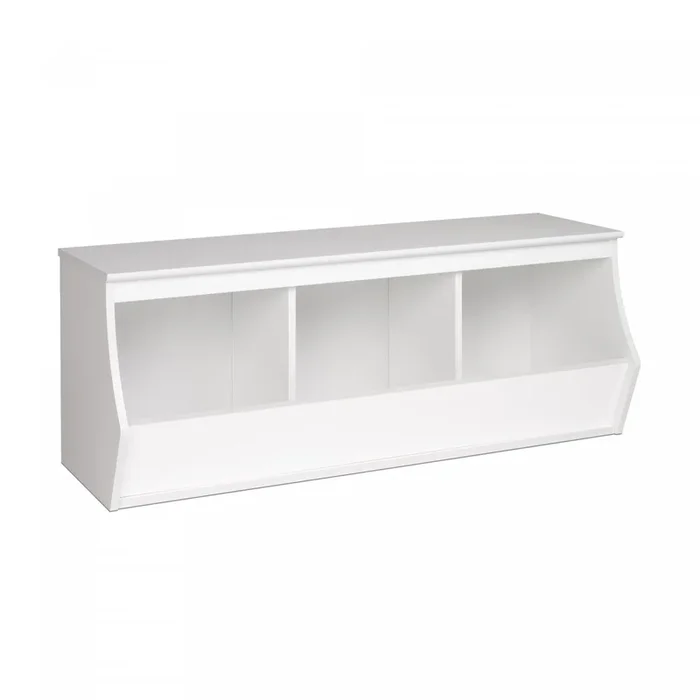 Monterey Stackable 3-Bin Storage Cubbie – White|3 bacs de rangement empilables Monterey – blancs