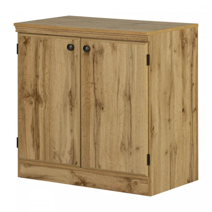 Morgan Small 2-door Accent Cabinet – Nordik Oak | Petite armoire décorative Morgan à 2 portes – chêne nordique