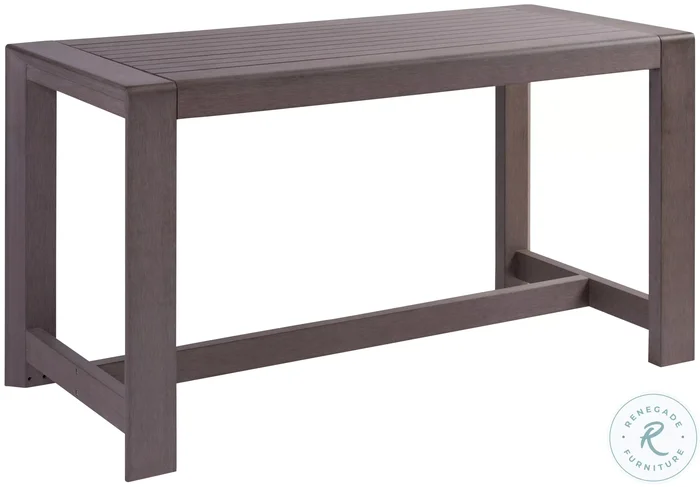 Mozambique Taupe Gray Outdoor Adjustable Bistro Table