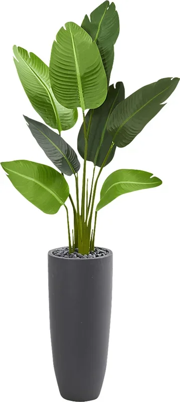 Myanna Green Palm Silk Tree