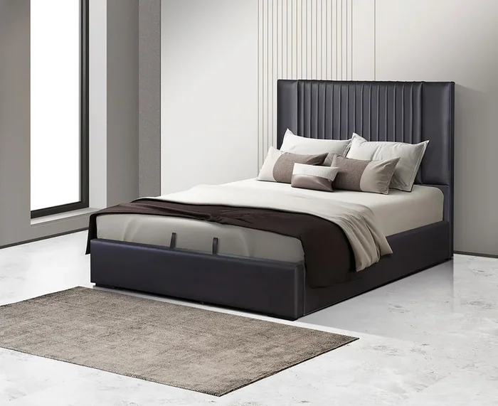 Nara Dark Brown Storage Bed