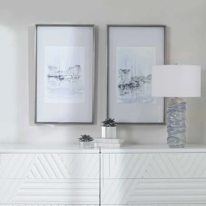 New England Port Framed Prints (Set of 2)