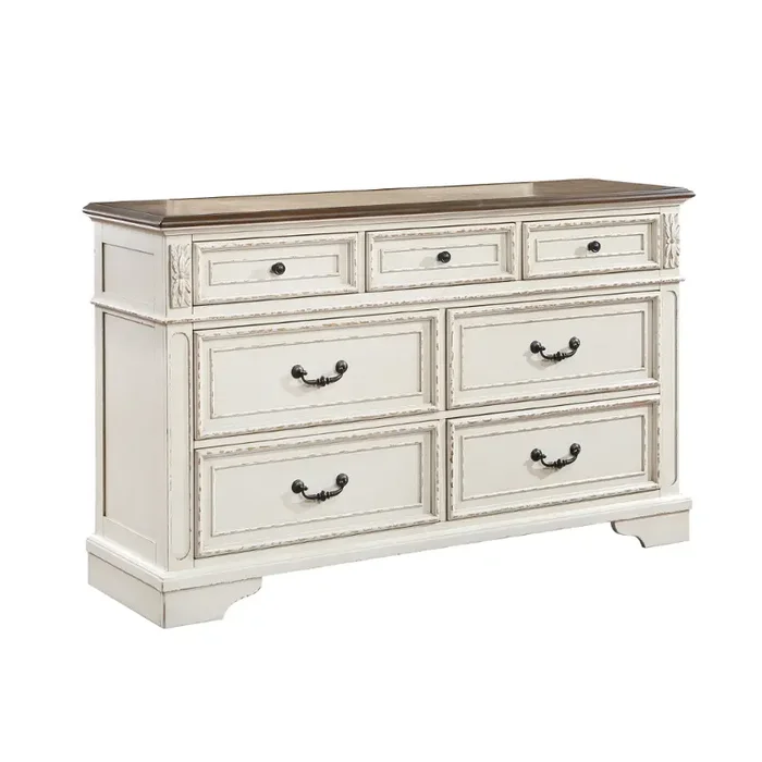 Noble-d-ant-wht Galaxy Home Furnishings Noble Noble Dresser Antique White