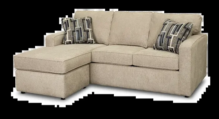 Norris Jute Beige Queen Sleeper Sofa with Ottoman