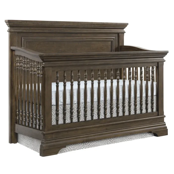 Olivia Flat Top 4-in-1 Convertible Crib – Rosewood OL-CR-2201NR-RSW+TR-2209GR-RSW+BR-2207RR-RSW