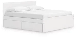 Onita King Panel Platform Bed With 2 Side Storage