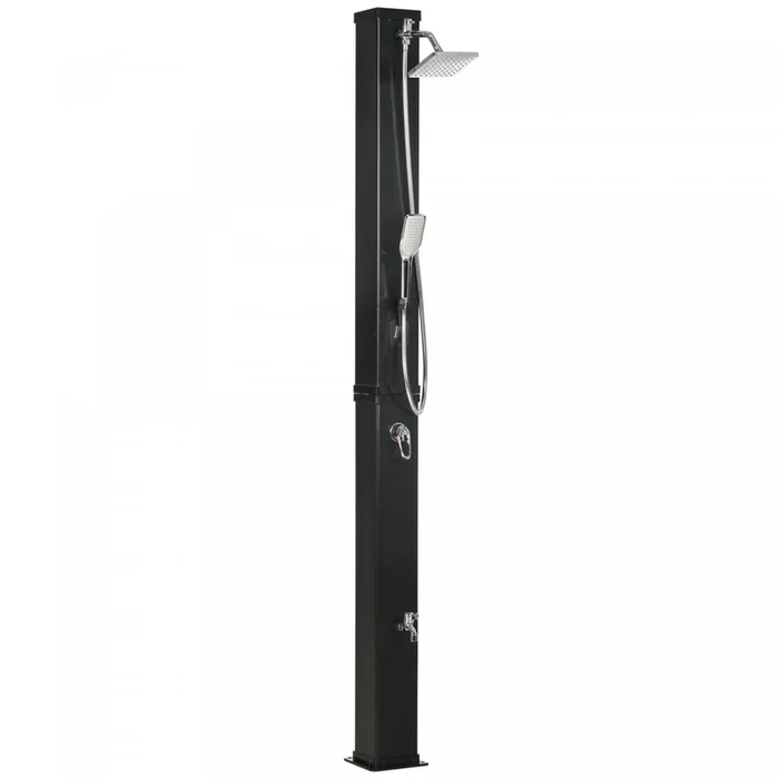 Outsunny 7ft Outdoor Solar Shower With Handheld Shower Head, 10.6 Gallon