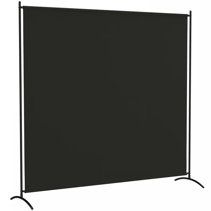 Outsunny Single Panel Privacy Screen, Uv30+ Room Divider, Black