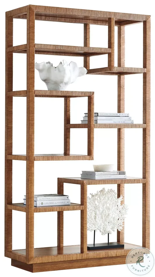 Palm Desert Sundrenched Sierra Bryce Raffia Etagere