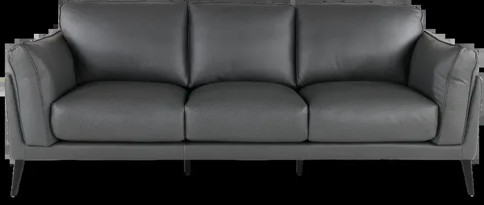 Paris Gray Leather Sofa