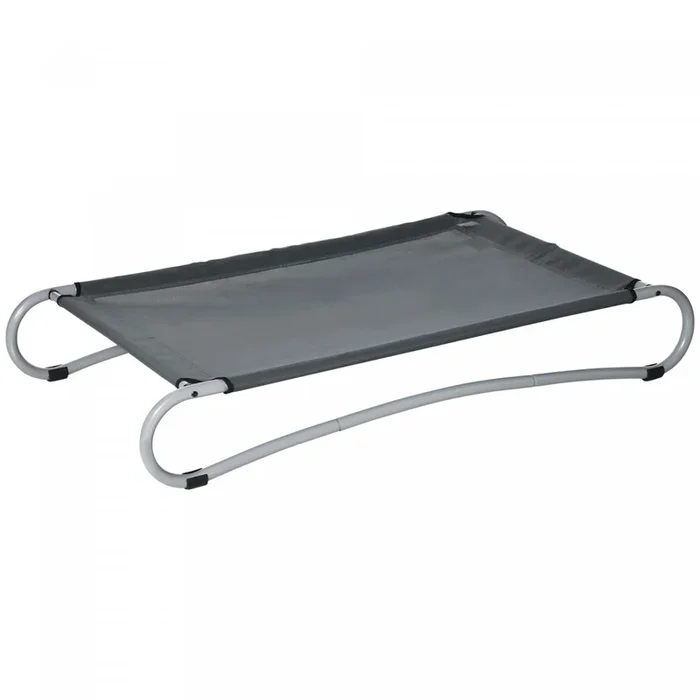 Pawhut Elevated Dog Bed, Pet Cot, Steel Frame And Breathable Mesh Surface, For Extra Large Dogs, Ind|Pawhut Lit Sur Pieds Pour Animal De Compagnie, Lit Pour Chien Chat, Cadre En Acier Et Surface Textil