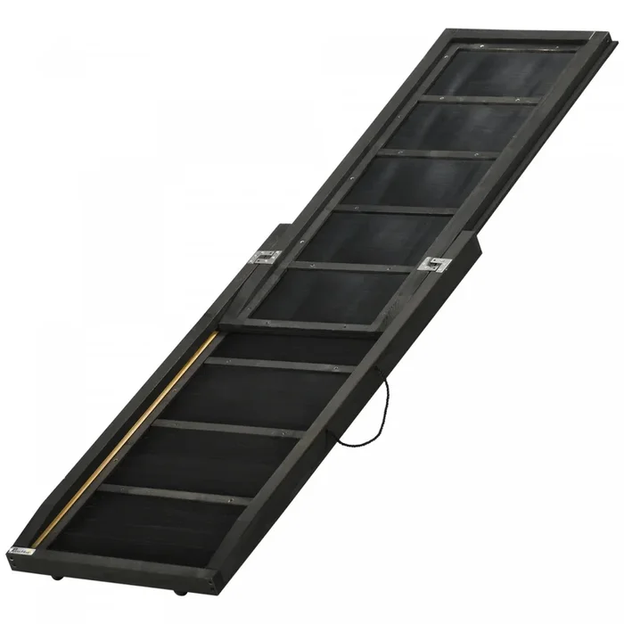 Pawhut Folding Dog Ramp, 65 Inches Portable Pet Ramp With Carry Handle, Non-slip Rubber Ramp For Car|Pawhut Rampe Pliante Pour Chien, Rampe Portable Pour Animaux De 65 Pouces Avec Poignee De Transport,