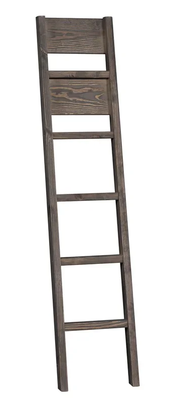 Piper Bunk Bed Ladder for Kids, Solid Pine Wood – Driftwood Grey | Lits superposés Piper en pin massif avec échelle pour enfants – gris bois de grève