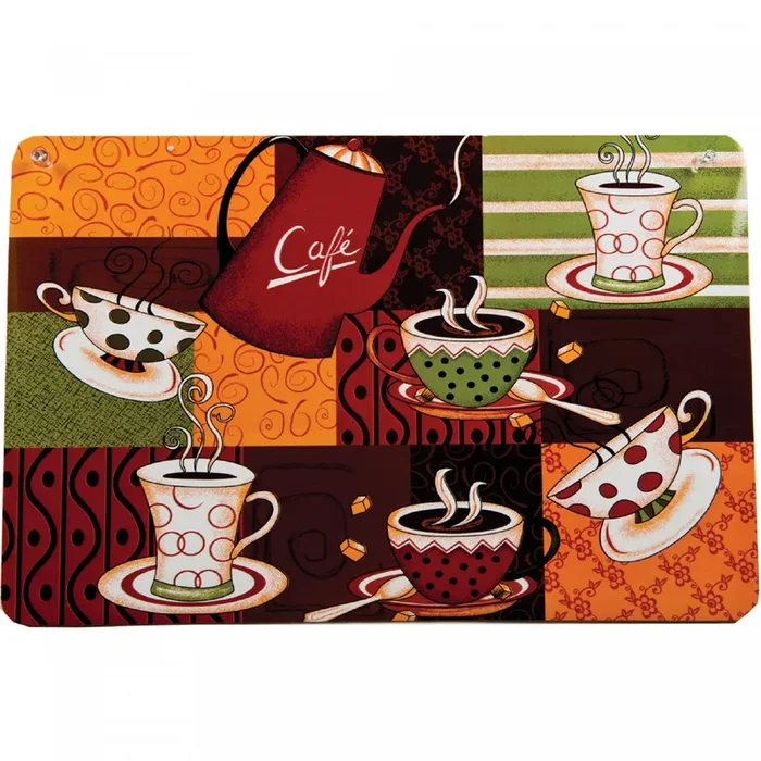 Plastic Placemat Cafe – Set of 12|Napperon en plastique café – ensemble de 12