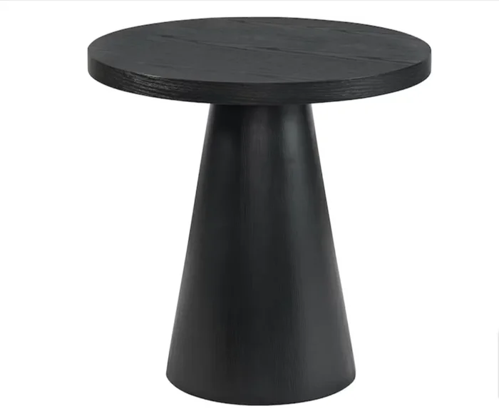 Portland 22″ Round End Table – Black