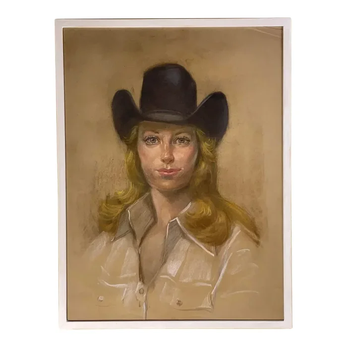Portrait of a Woman in Black Hat