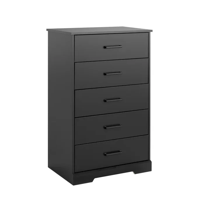 Prepac Rustic Ridge 27.5″ 5-Drawer Chest – Black|Commode verticale Rustic Ridge de Prepac de 27,5 po à 5 tiroirs – noire