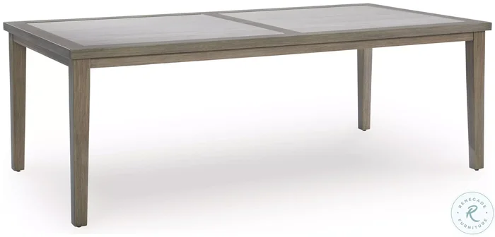 Rainier Ranch Brown and Beige Outdoor Dining Table