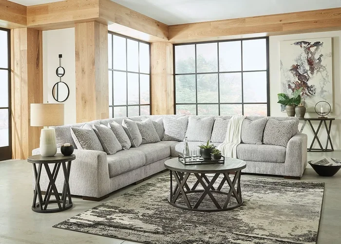 Regent Park Pewter Modular Sectional Set