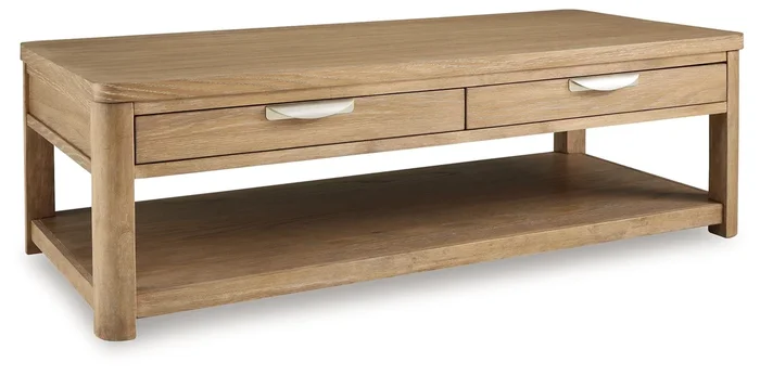 Rencott – Rectangular Cocktail Table – Light Brown