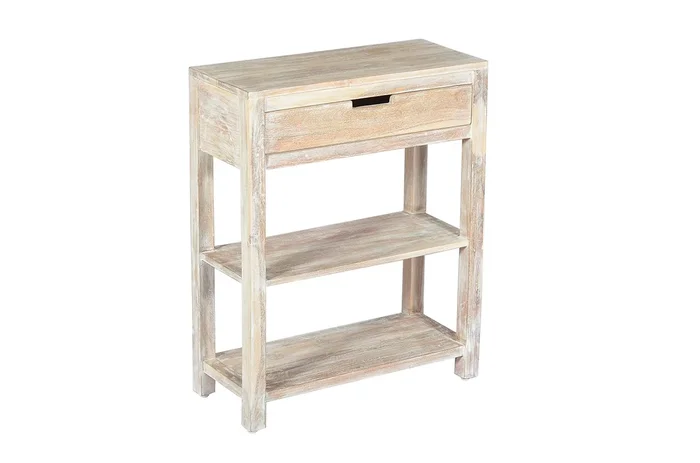 Reynolds Accent Table (White Wash)