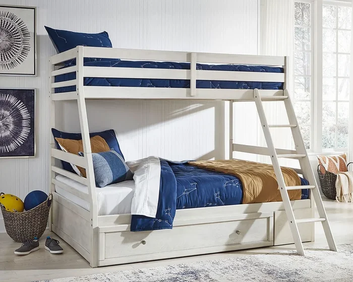 Robbinsdale Twin over Full Bunk Bed w/ Under Bed Storage