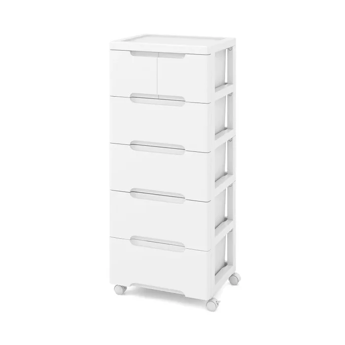 Rolling Storage Cabinet with Universal Wheels and 5/6/7 Drawers
