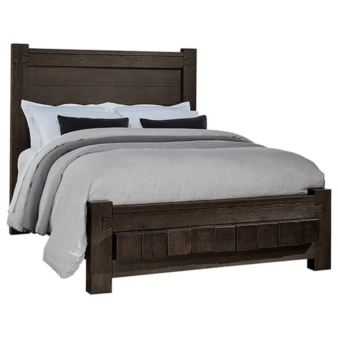 Rustic California King Low Profile Bed