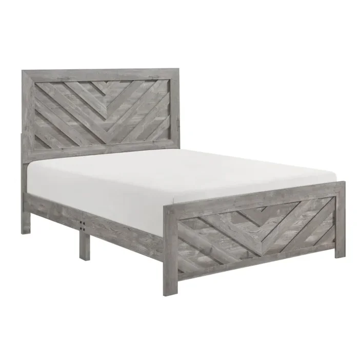 Rustic King Panel Bed in a Box