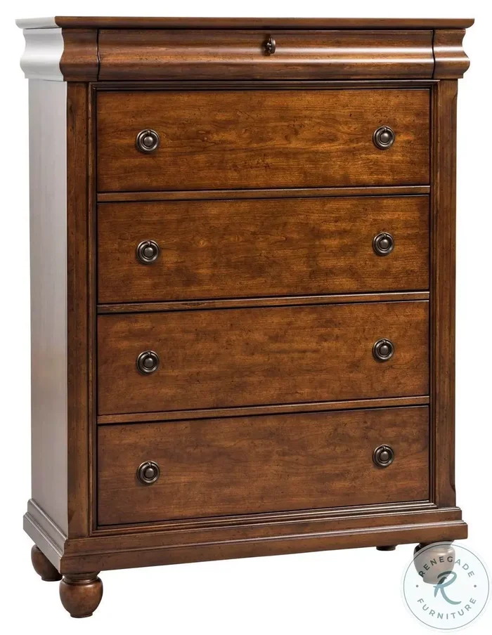 Rustic Traditions Rustic Cherry 5 Drawer Chest