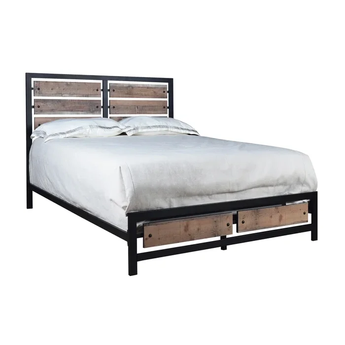 Rustic Twin Panel Bed