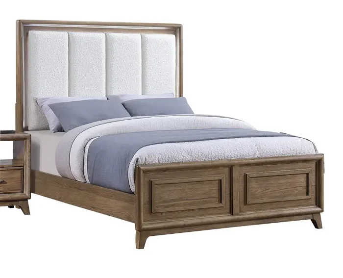 Ryan Brown Oak King Bed