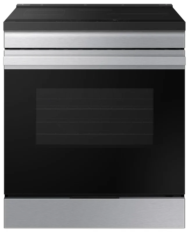Samsung 6.3 Cu. Ft. Induction Slide In Range with Air Fry – Stainless Steel – NSI6DG9300SRAC | Cuisinière à induction encastrée Samsung de 6,3 pi³ avec friture à air – acier inoxydable – NSI6DG93…