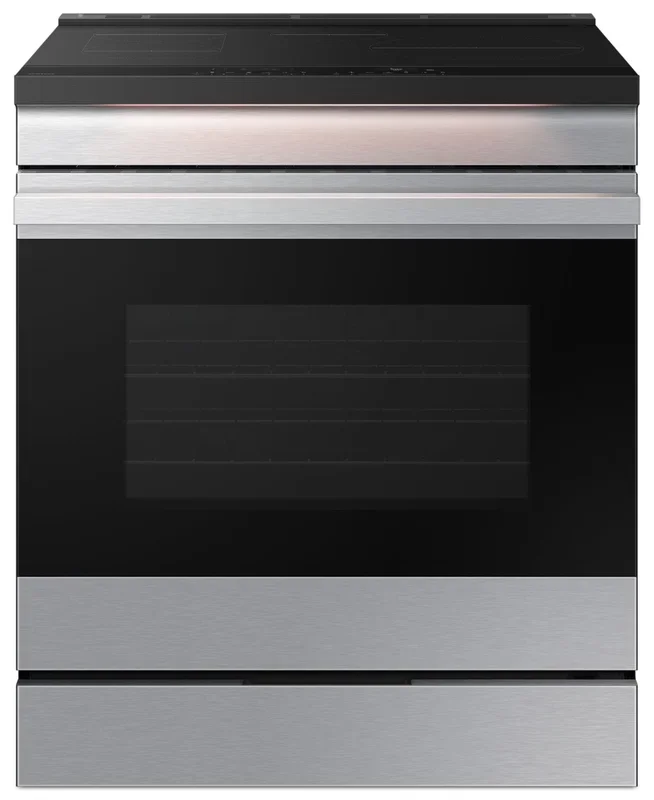 Samsung 6.3 Cu. Ft. Smart Induction Slide In Range with Air Sous Vide – Stainless Steel – NSI6DG9500… | Cuisinière intelligente à induction encastrée Samsung de 6,3 pi³ avec Air Sous Vide – acier inoxydab…