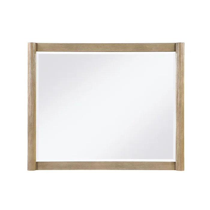 Sarai – Mirror With Sleek Frame And Rounded Sides – Brown