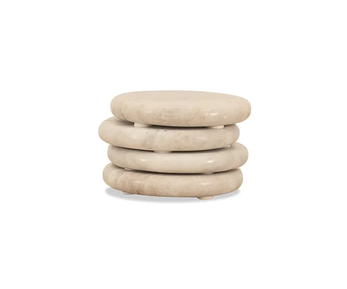 Savina Round Marble Coasters – 4 Piece