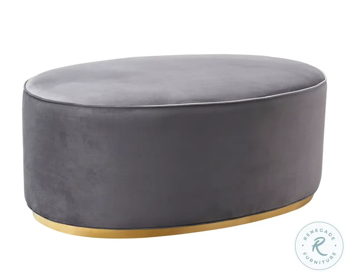 Scarlett Grey Ottoman