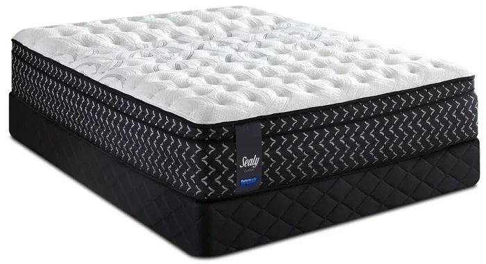Sealy Posturepedic Highbury Medium Euro-Top Queen Mattress Set|Ensemble semi-ferme à Euro-plateau Highbury Posturepedic de Sealy pour grand lit
