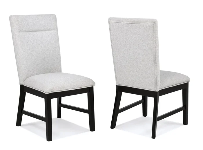 Sebastian – Side Chair (Set of 2) – Black / Gray